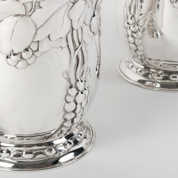 JEAN SERRIERE - Pair of Silver Coolers circa 1900