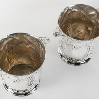 JEAN SERRIERE - Pair of Silver Coolers circa 1900