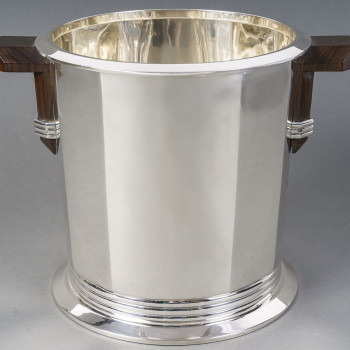 PUIFORCAT – ART DECO solid silver Champagne bucket