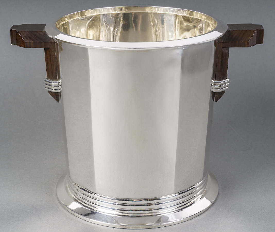 PUIFORCAT – ART DECO solid silver Champagne bucket