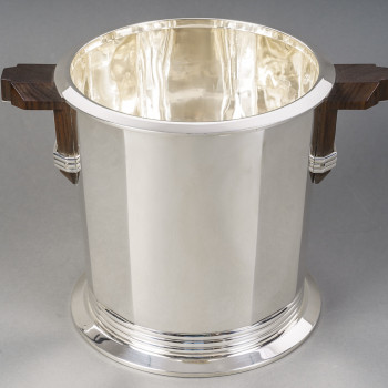 PUIFORCAT – ART DECO solid silver Champagne bucket