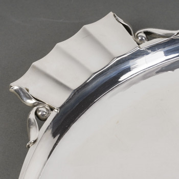 Georg Jensen – Hammered solid silver tray Circa 1925/1932