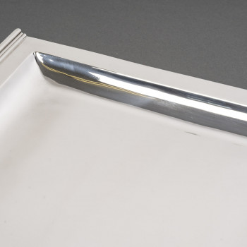 CHRISTOFLE/CARDEILHAC Rectangular tray in ART DECO silver