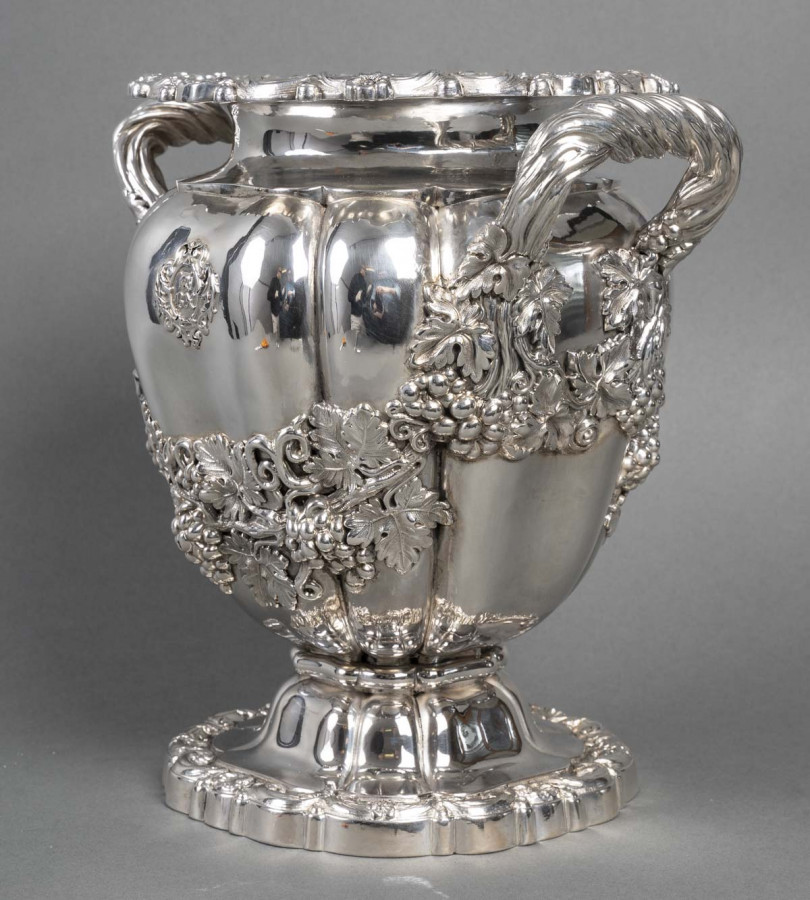 CHARLES NICOLAS ODIOT – Silver cooler from the Charles X period circa 1818/1838