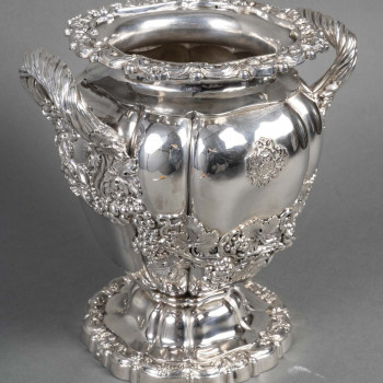 CHARLES NICOLAS ODIOT – Silver cooler from the Charles X period circa 1818/1838