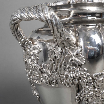 CHARLES NICOLAS ODIOT – Silver cooler from the Charles X period circa 1818/1838