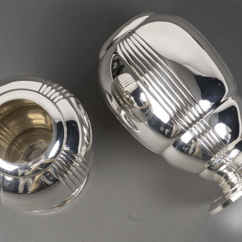 Ravinet d'Enfert - Pair of solid silver vases ARTDECO period