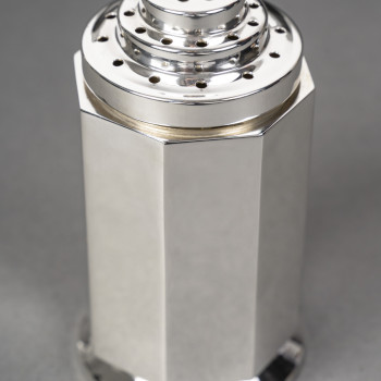 OLIER & CARON silver sugar caster ARTDECO Period 1930