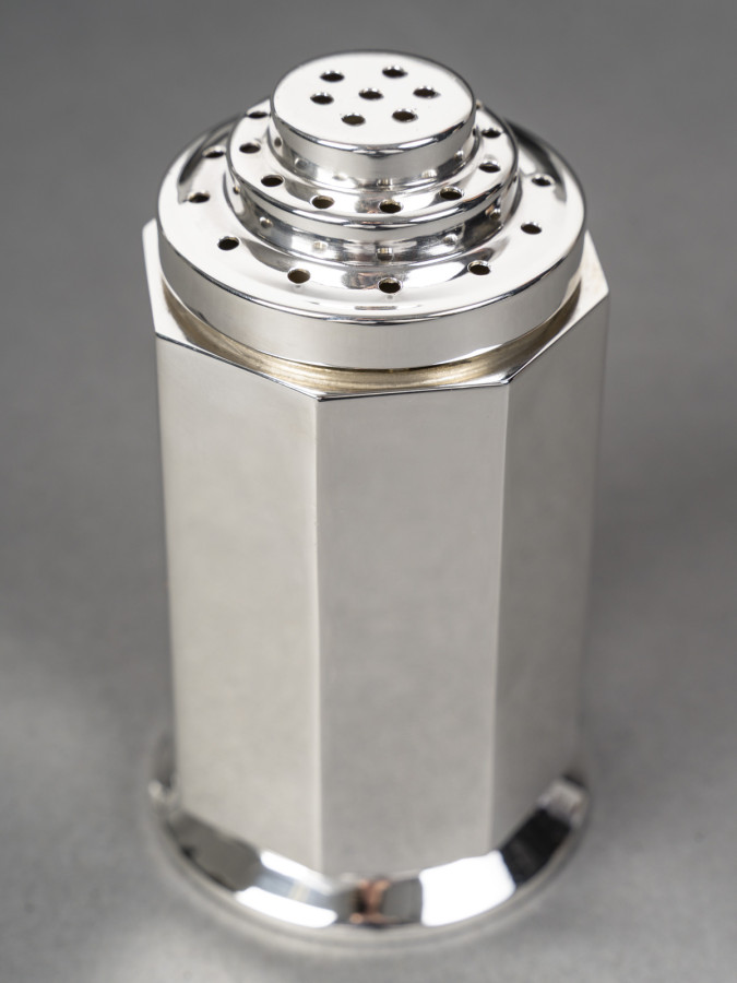 OLIER & CARON silver sugar caster ARTDECO Period 1930