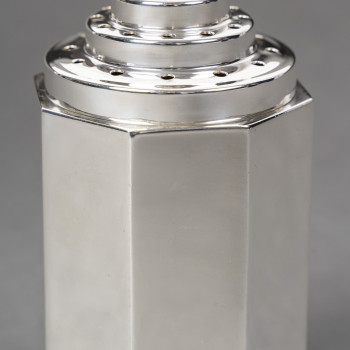 OLIER & CARON silver sugar caster ARTDECO Period 1930