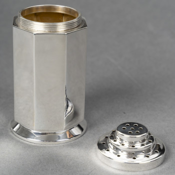 OLIER & CARON silver sugar caster ARTDECO Period 1930
