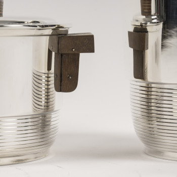Fouquet Lapar - 4-piece Art Deco solid silver tea and coffee set