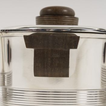 Fouquet Lapar - 4-piece Art Deco solid silver tea and coffee set