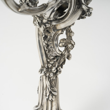 HARLEUX – Paire de candélabres Louis XV – XIXe Epoque NAPOLEON III