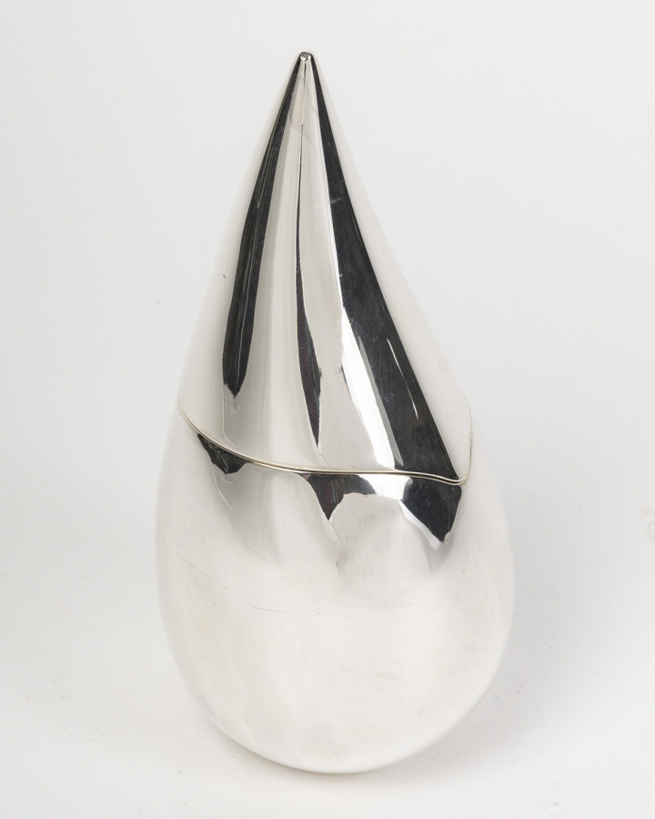 CHRISTOFLE – 21st century modernist solid silver box