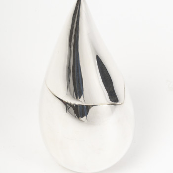 CHRISTOFLE – 21st century modernist solid silver box