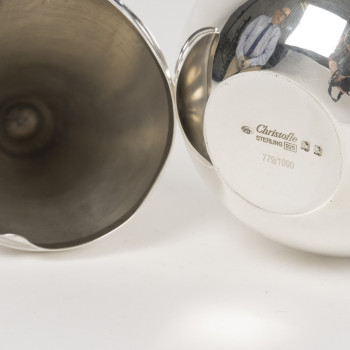 CHRISTOFLE – 21st century modernist solid silver box