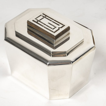 JEAN E. PUIFORCAT - Service THE/CAFE 4 pièces Argent XXe – ART DECO
