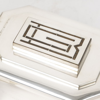 JEAN E. PUIFORCAT - Service THE/CAFE 4 pièces Argent XXe – ART DECO