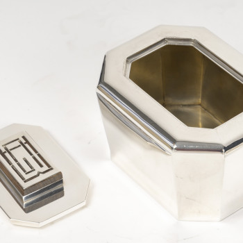 JEAN E. PUIFORCAT - Service THE/CAFE 4 pièces Argent XXe – ART DECO