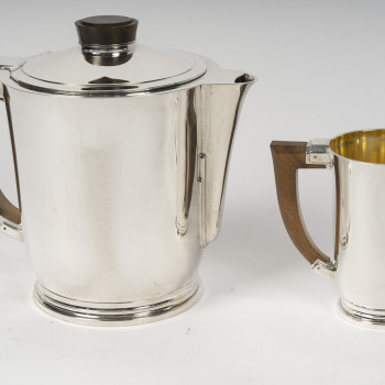 CARDEILHAC – Service  thé/Café 4 Pièces en argent massif XXè ART DECO