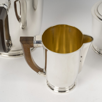CARDEILHAC – Service  thé/Café 4 Pièces en argent massif XXè ART DECO