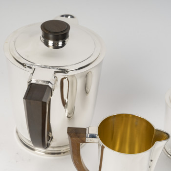 CARDEILHAC – Service  thé/Café 4 Pièces en argent massif XXè ART DECO