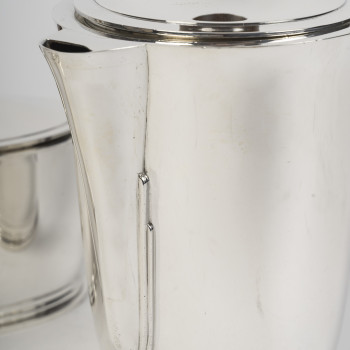 CARDEILHAC – Service  thé/Café 4 Pièces en argent massif XXè ART DECO