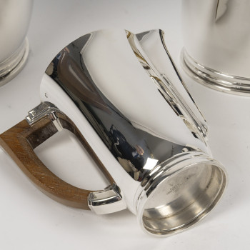 CARDEILHAC – Service  thé/Café 4 Pièces en argent massif XXè ART DECO