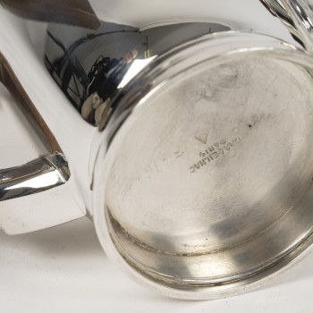CARDEILHAC – Service  thé/Café 4 Pièces en argent massif XXè ART DECO