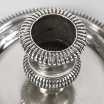 CARDEILHAC – Late 19th century solid silver hand-held candlestick