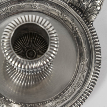 CARDEILHAC – Late 19th century solid silver hand-held candlestick