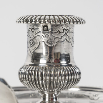 CARDEILHAC – Late 19th century solid silver hand-held candlestick