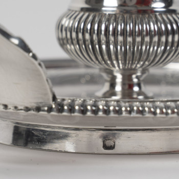 CARDEILHAC – Late 19th century solid silver hand-held candlestick