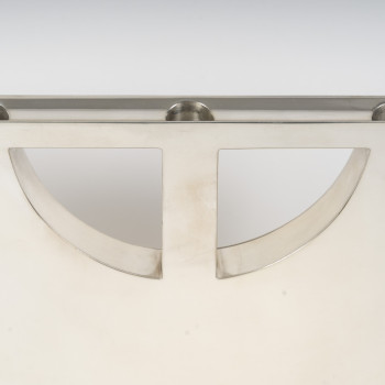 CLETO MUNARI - Modernist candlestick with seven solid silver candles Circa 1980