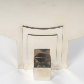 CLETO MUNARI - Modernist candlestick with seven solid silver candles Circa 1980
