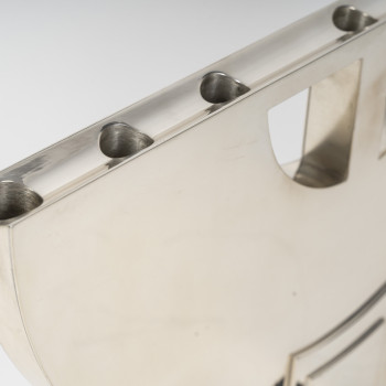 CLETO MUNARI - Modernist candlestick with seven solid silver candles Circa 1980