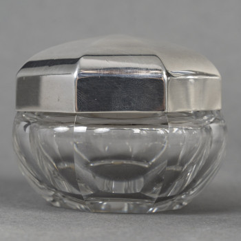 CHRISTOFLE/BACCARAT – Set of 5 ART DECO bottles circa 1930