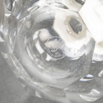 CHRISTOFLE/BACCARAT – Set of 5 ART DECO bottles circa 1930