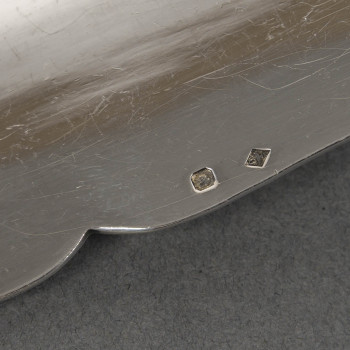 ODIOT – 99-piece solid silver cutlery set, "LOUVECIENNES" model, 20th century