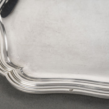 Silversmith Bloch Eschwege - 12 solid silver platters - Louis XV style