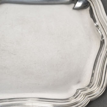 Silversmith Bloch Eschwege - 12 solid silver platters - Louis XV style