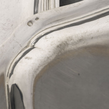 Silversmith Bloch Eschwege - 12 solid silver platters - Louis XV style