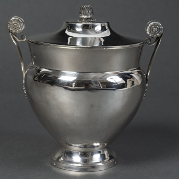 JBC ODIOT – Covered silver sugar bowl, 1st Empire period, 1809/1818