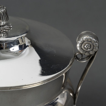 JBC ODIOT – Covered silver sugar bowl, 1st Empire period, 1809/1818