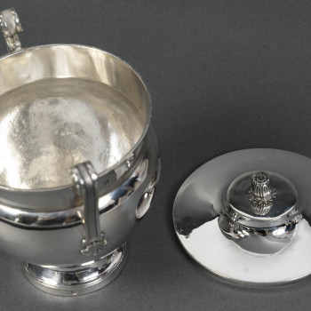 JBC ODIOT – Covered silver sugar bowl, 1st Empire period, 1809/1818