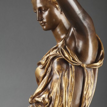 Barbedienne - Paire de Torchères en bronze par DUBOIS & FALGUIERE