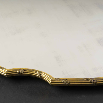 BOIN TABURET - OVAL GILT-BRONZE TABLE SET, NAPOLEON III PERIOD