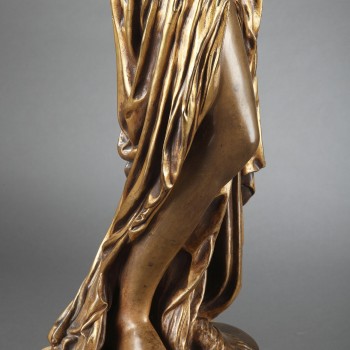 Barbedienne - Paire de Torchères en bronze par DUBOIS & FALGUIERE