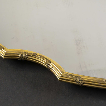 BOIN TABURET - OVAL GILT-BRONZE TABLE SET, NAPOLEON III PERIOD